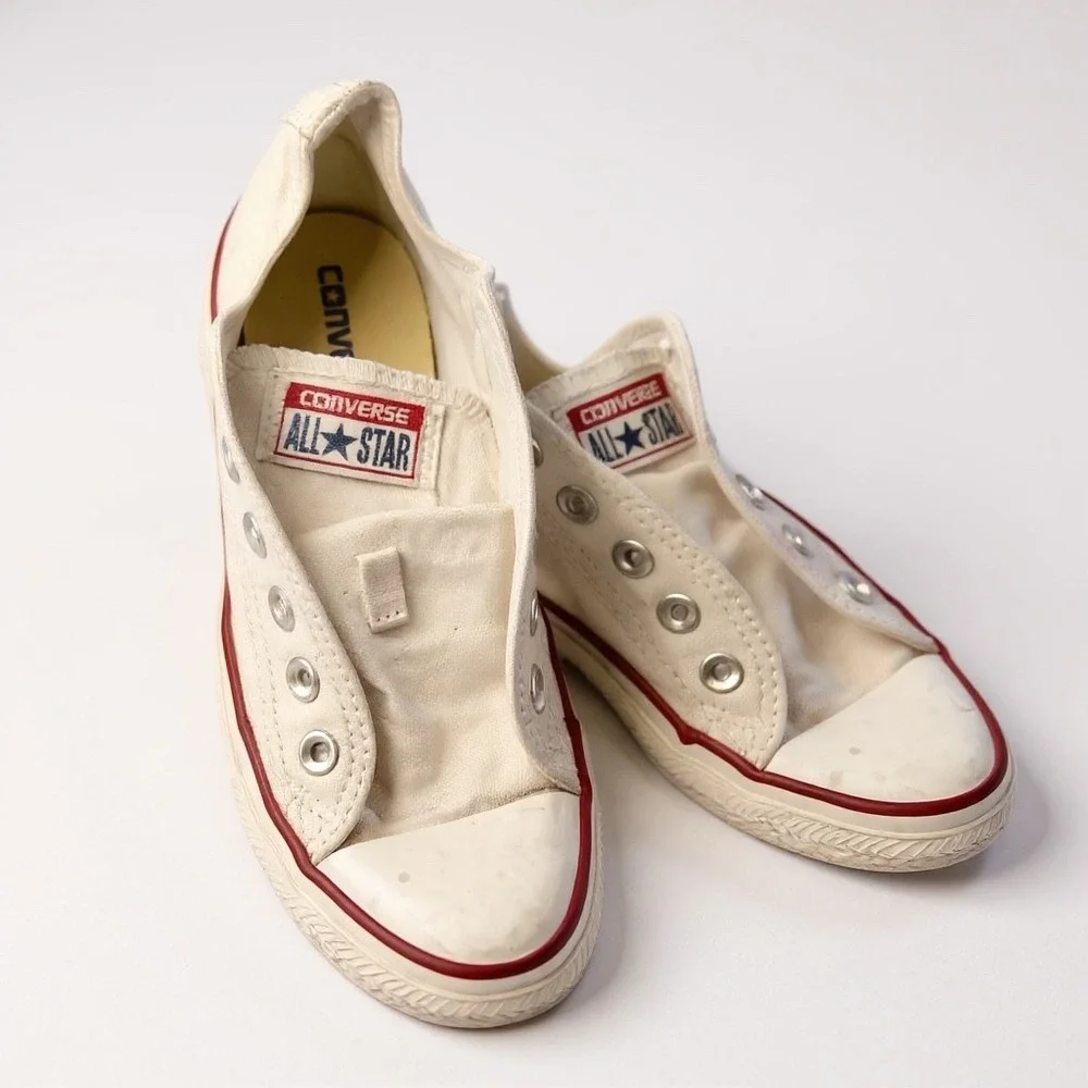 Converse All Star Low‎ Top Sneakers White Casual Shoes W7 M5